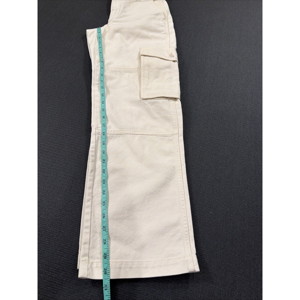 Aritzia Tna Greenwich Pant High-waisted Carpenter Pants Cotton Cream Size 6 - Picture 7 of 7